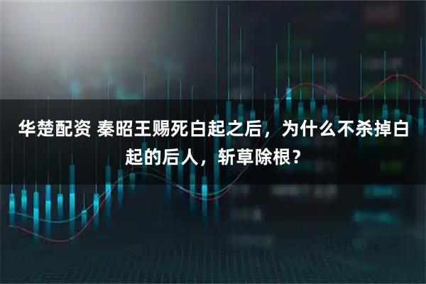 华楚配资 秦昭王赐死白起之后，为什么不杀掉白起的后人，斩草除根？